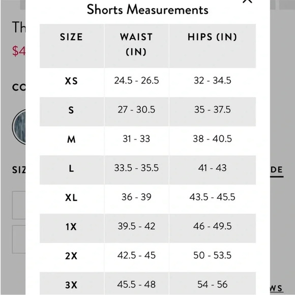 Spanx The Get Moving Exercise Short 4” Women’s Size Large Blue Brushstroke - Picture 7 of 8